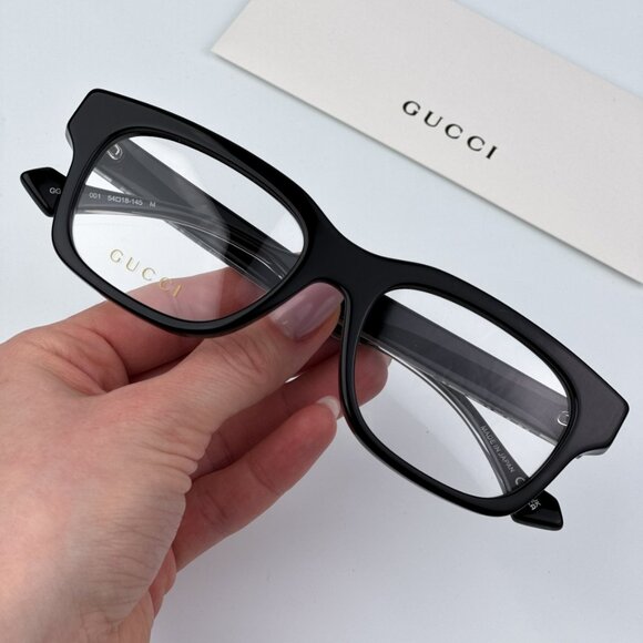 Gucci Men BRAND NEW Eyeglasses Black Square GG1731O 001